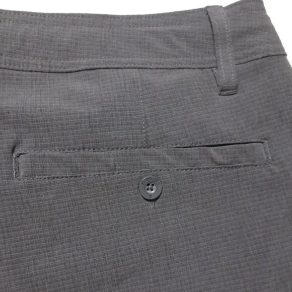 HANG TEN mens HYBRID shorts DARK GRAY summer SURFER quick dry SIZE 38 - Picture 10 of 11